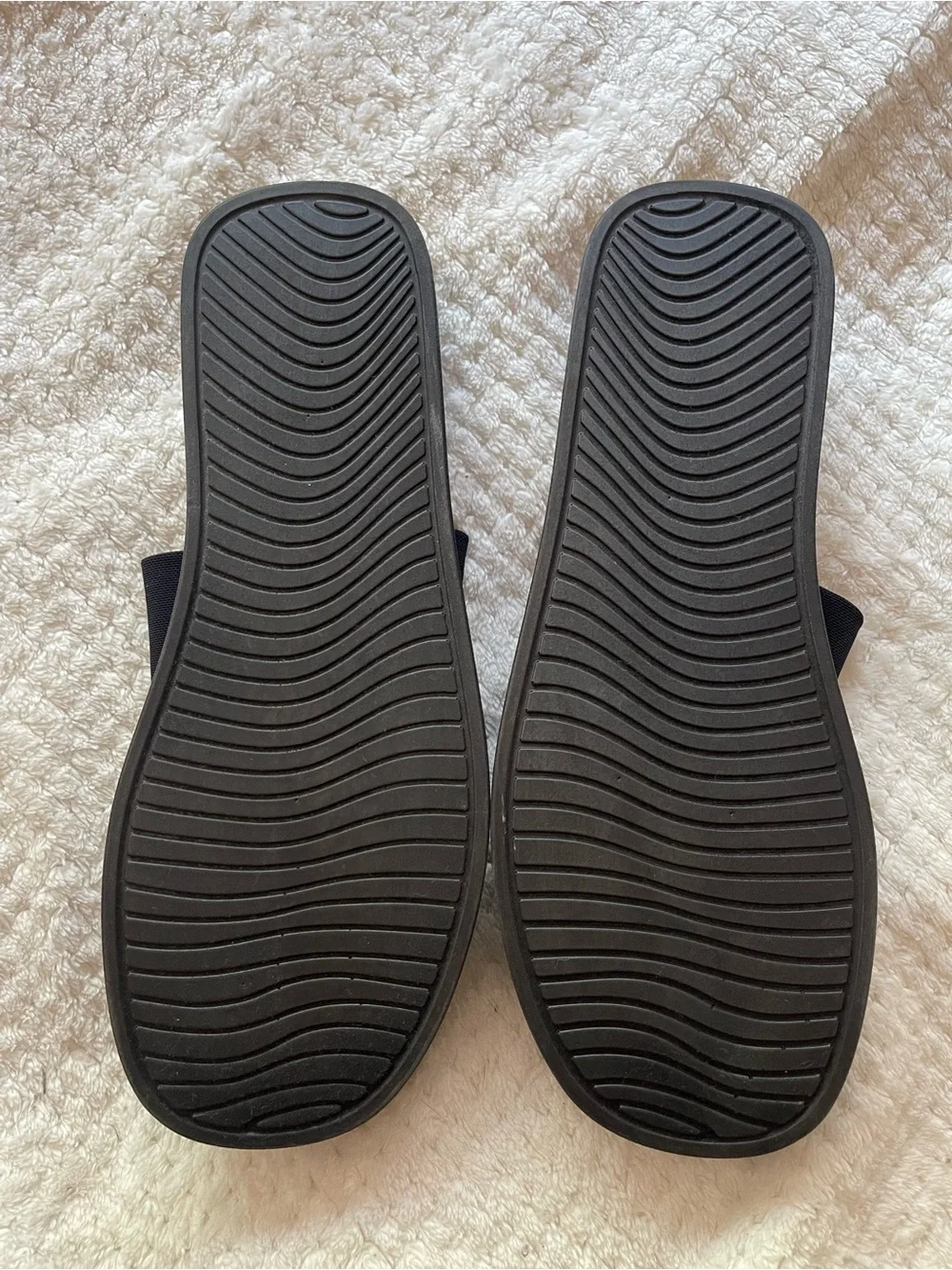 Cushionaire Black Platform Slide Sandals - Women's Cushioned Comfort